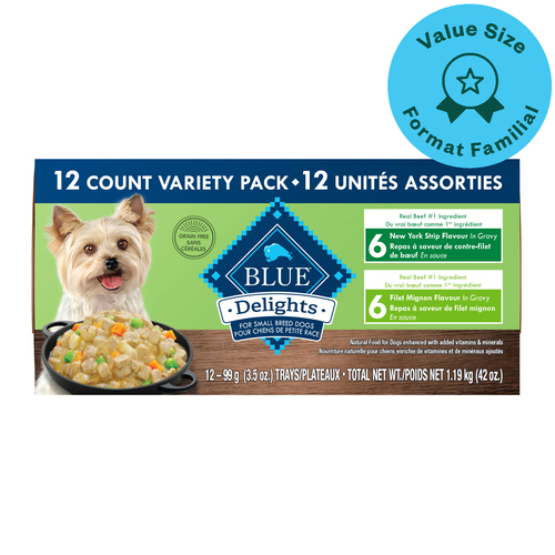 Blue Buffalo Delights Small Breed Wet Dog Food Variety