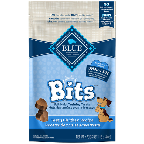 Blue Buffalo Bits Dog Treats Soft-Moist Savory Salmon Recipe
