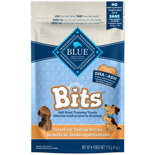Blue Buffalo Bits Dog Treats Soft-Moist Savory Salmon Recipe