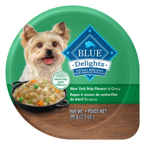 Blue Buffalo Delights New York Strip Flavor in Gravy