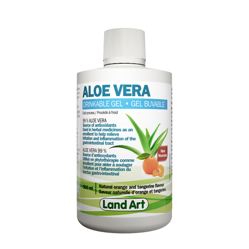 Buy Land Art Aloe Vera Gel Orange Tangerine 500 ml | IGA