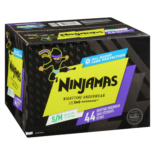 Buy Ninjamas Nighttime Diapers Size S/M 44 Count | Safeway Canada
