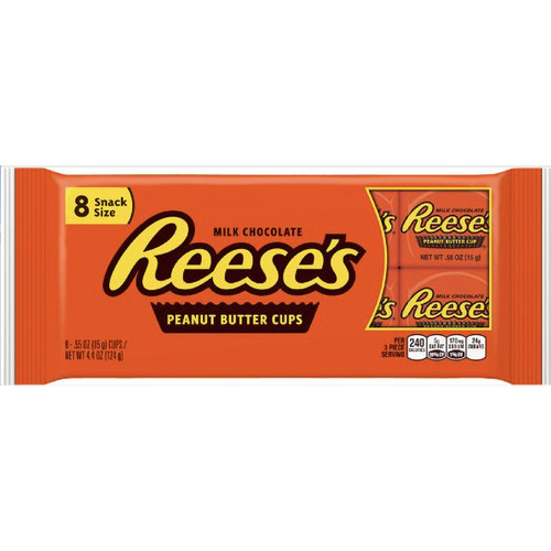 Reese's Chocolate, Peanut Butter Cups Snack Sized Candy