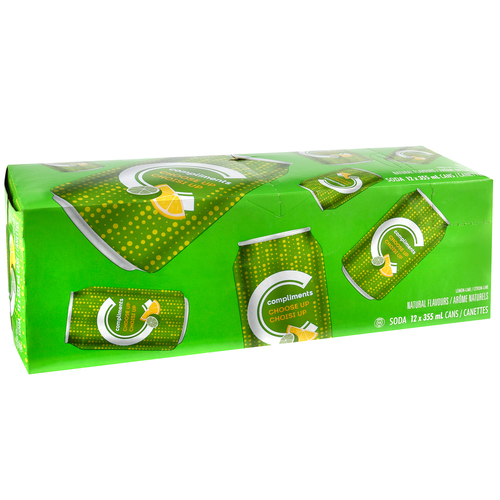Buy Compliments Choose Up Soft Drink Lemon Lime 12 x 355 ml (cans ...