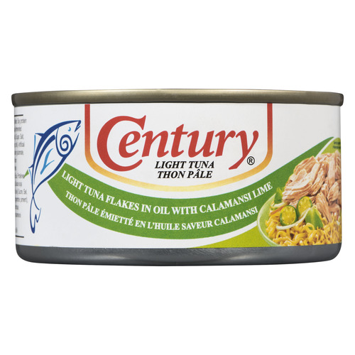 Century Canned Light Tuna Flakes In Oil Calamansi Lime
