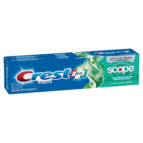 Buy Crest Complete Whitening Plus Scope Minty Fresh Toothpaste 50 mL ...