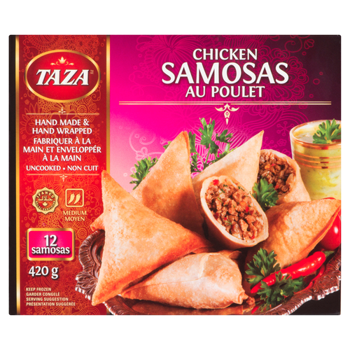 Buy Taza Chicken Samosa 420 g (frozen) | FreshCo