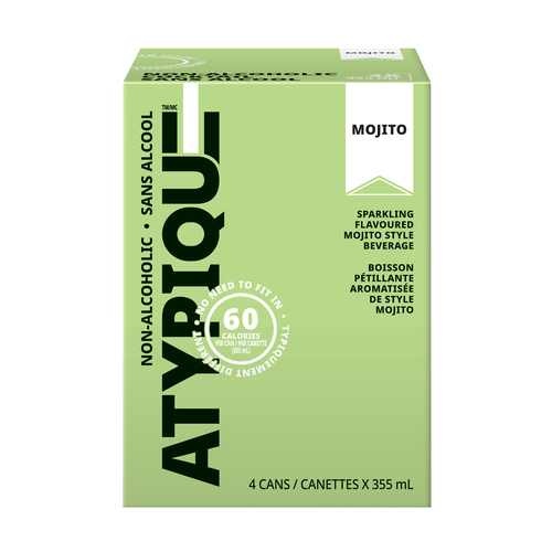 Atypique Non-Alcoholic Mocktail Mojito 4 x 355 ml (cans)