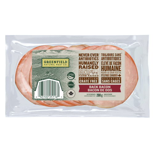 Greenfield Natural Meat Co. Back Bacon