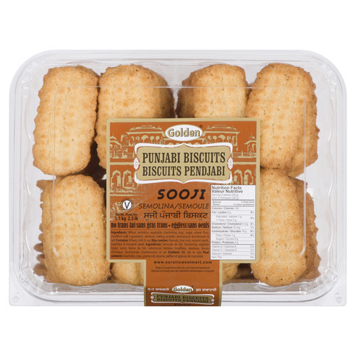 Golden Punjabi Biscuits Sooji
