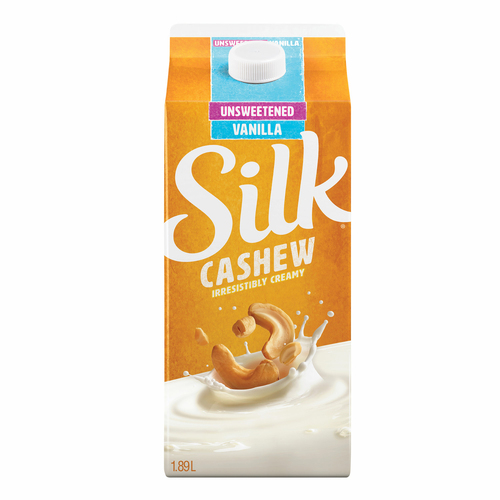 Silk Unsweetened Milk Alternative Creamy Cashew Vanilla Flavour