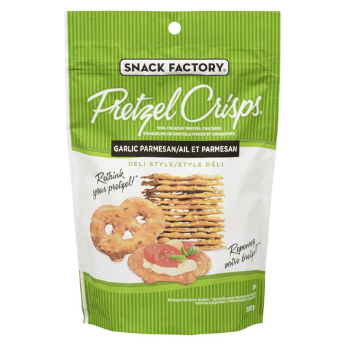 The Snack Factory Pretzel Crisps, Garlic Parmesan