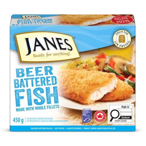 Janes Beer Battered Uncooked Fillets