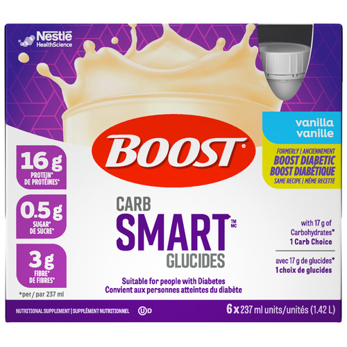 Buy Boost Diabetic Drink Vanilla 6 x 237 ml | Safeway Canada