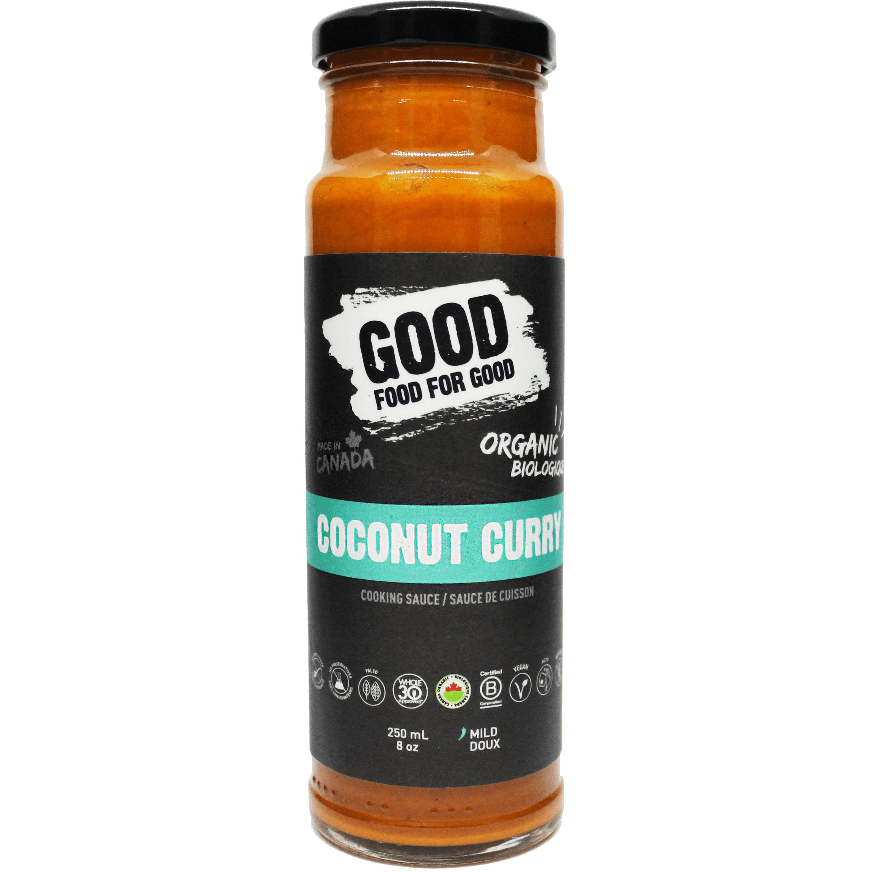 Good Food For Good Organic Cooking Sauce Coconut Curry