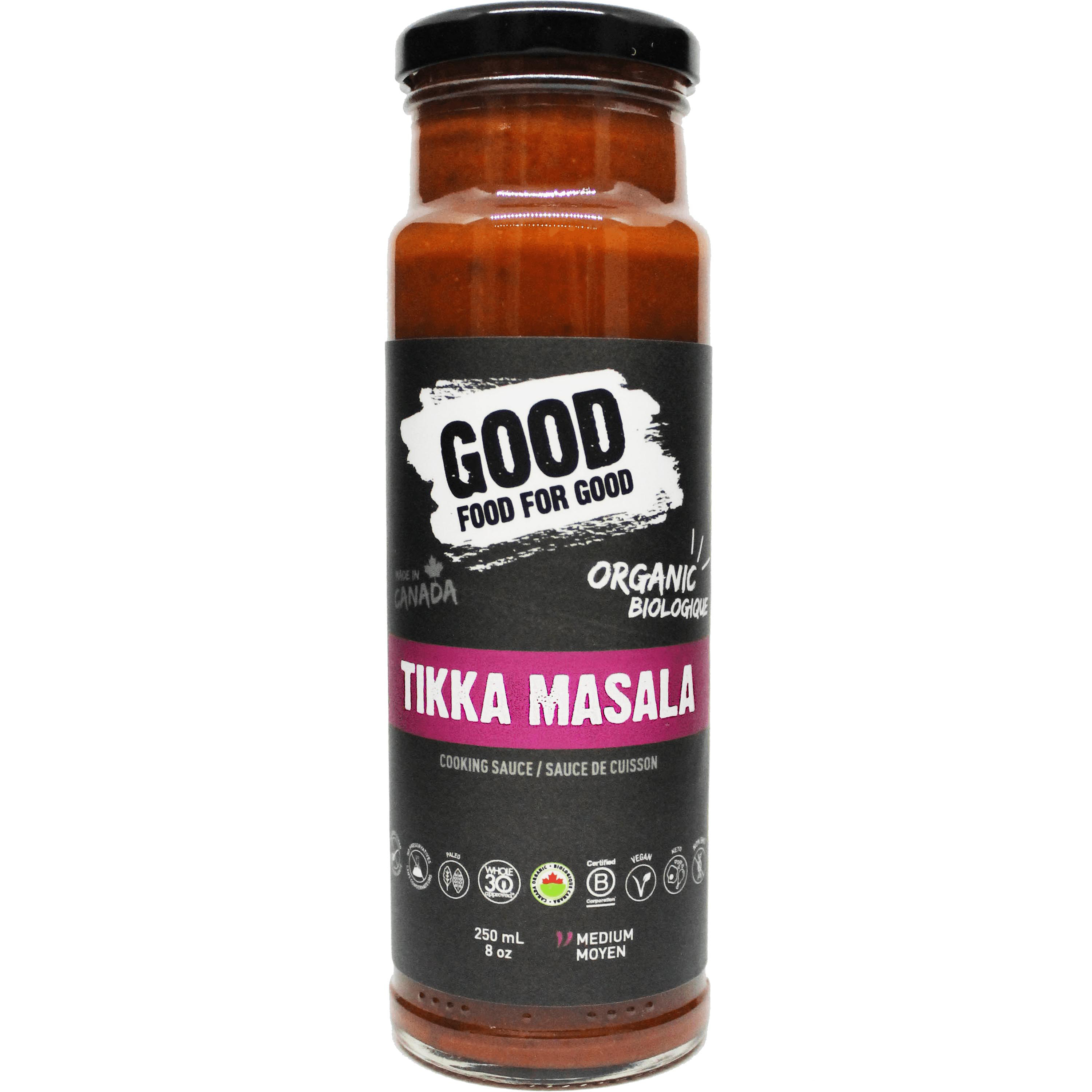 Good Food For Good Organic Cooking Sauce Tikka Masala