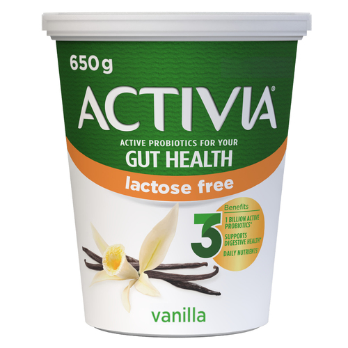 Activia Lactose-Free Probiotic Yogurt Vanilla 650 g