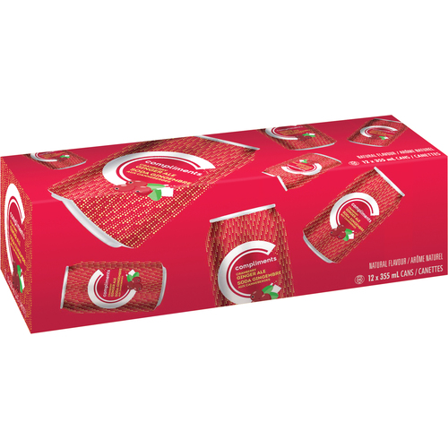 Buy Compliments Ginger Ale Soda Cranberry 12 x 355 ml (cans) | Safeway ...