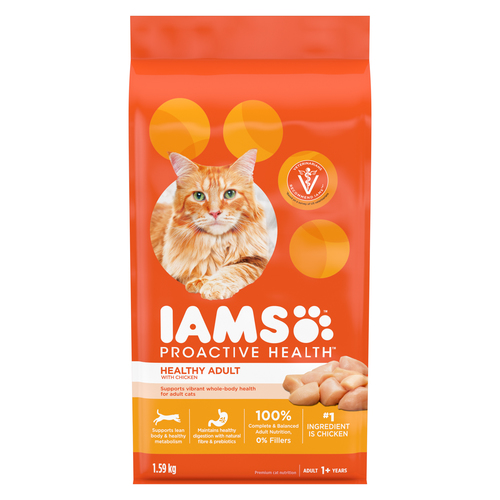 Iams Proactive Health Weight & Hairball Care Chicken & Turkey Adult Dry Cat Food
