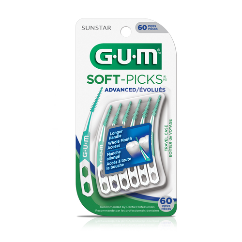 GUM Soft-Picks Dental Picks Advanced 60 Count