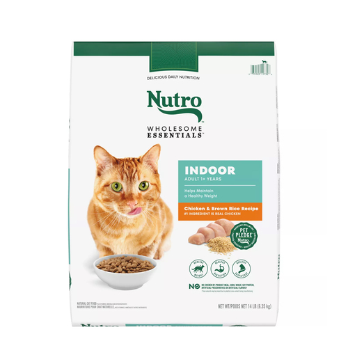 Nutro Dry Cat Food Wholesome Essentials Indoor Adult Chicken & Brown Rice