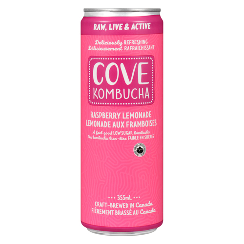 Cove Kombucha Raspberry Lemonade Beverage