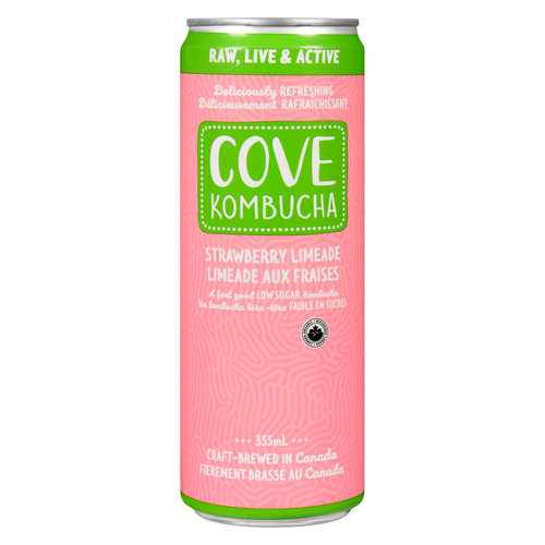 Cove Kombucha Strawberry Limeade Beverage