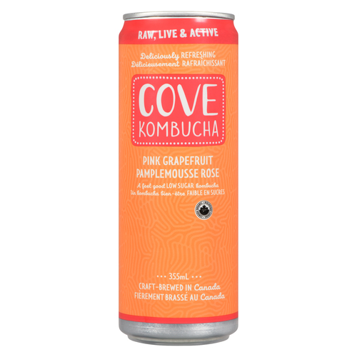 Cove Kombucha Pink Grapefruit