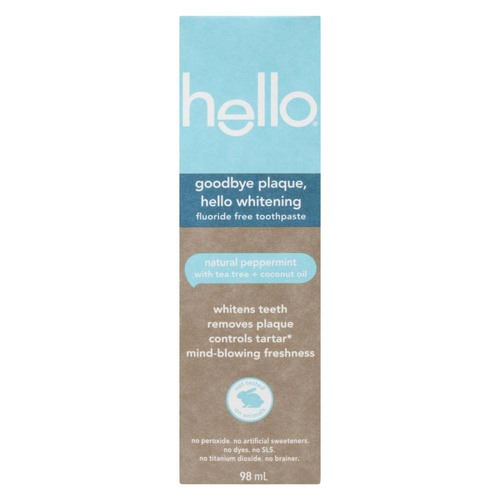 Buy Hello Fluoride Free Toothpaste Peppermint with Tea Tree + Coconut ...