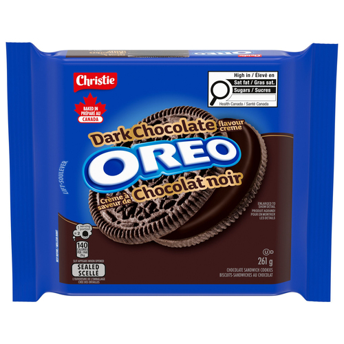 Buy Oreo Sandwich Cookies Dark Chocolate 261 g | IGA