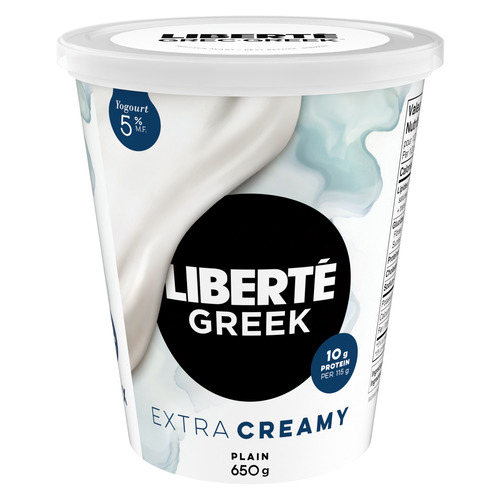 Liberté Greek 5% Extra Creamy Yogurt Plain High Protein 650 g