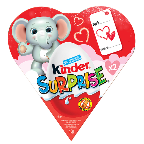 Kinder Surprise Chocolates Valentine Heart