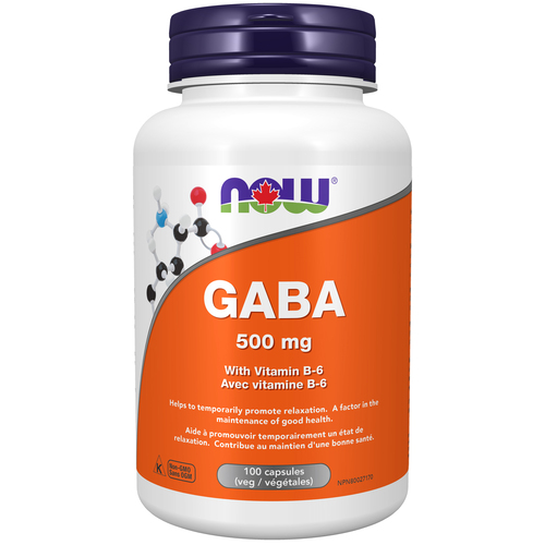 Now Gaba with Vitamin B6 Capsules