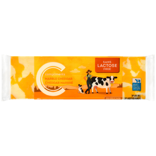 Lactose-Free Block Cheese Marble Cheddar