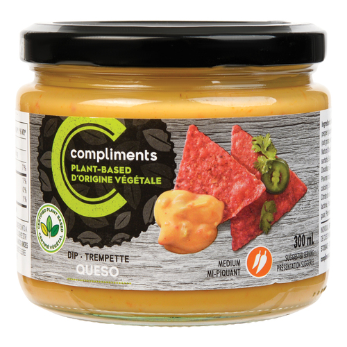 Compliments Plant Based Queso Dip Medium