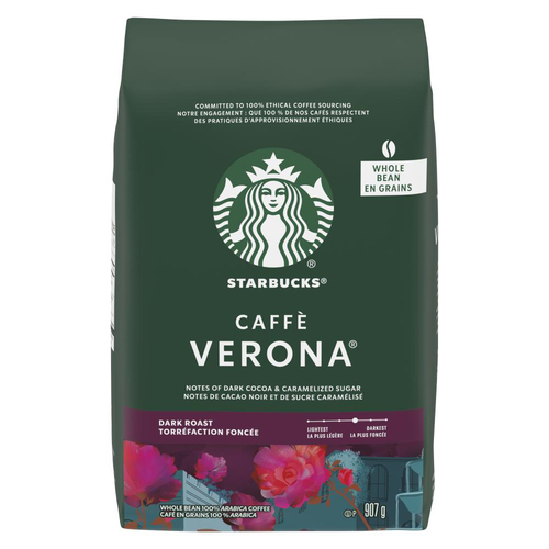 Buy Starbucks Caffe Verona Whole Bean Coffee Dark Roast 907 g