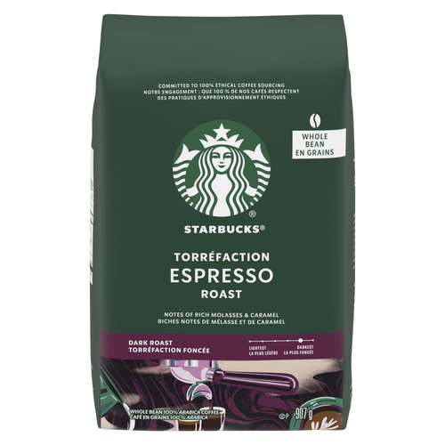 Starbucks Whole Bean Coffee Espresso Dark Roast