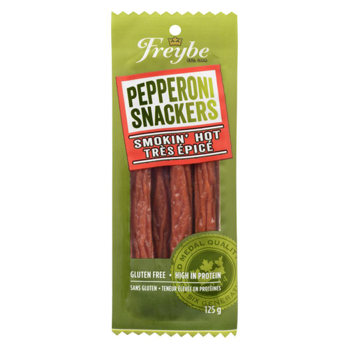 Freybe Gluten-Free Pepperoni Snackers Smokin' Hot 125 g