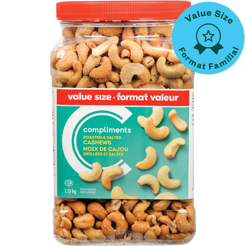 Compliments Cashews Roasted & Salted Value Size