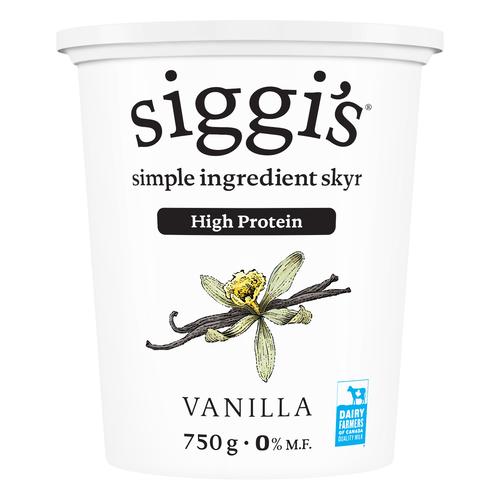 Siggi's 0% Skyr Yogurt High Protein Vanilla 750 g