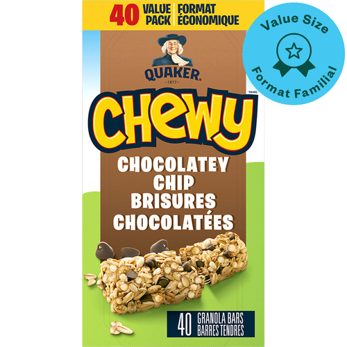 Buy Quaker Chewy Granola Bars Chocolate Chip 960 g | Safeway Canada