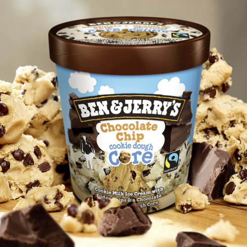 Buy Ben & Jerry's Ice Cream Chocolate Chip Cookie Dough Core 473