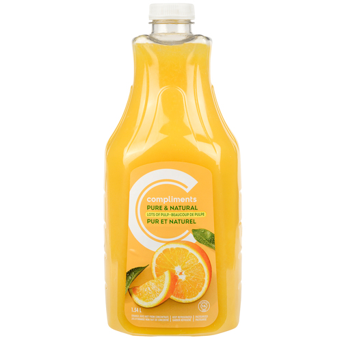 Compliments Orange Juice Pure & Natural Extra Pulp