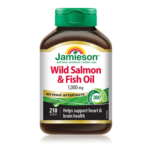 Jamieson Wild Salmon & Fish Oil Softgels