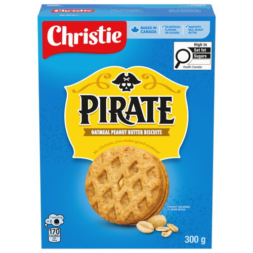 Peek Freans Pirate Oatmeal Peanut Butter Cookies