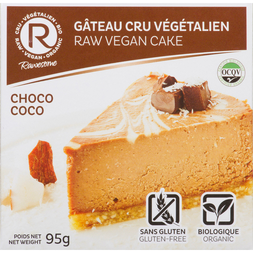Buy Rawesome Organic Frozen Raw Vegan Cake Choco Coco 95 g | IGA