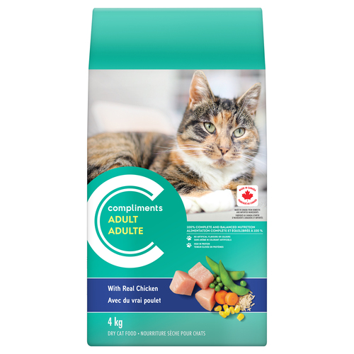 Compliments Dry Cat Food Adult Real Chicken