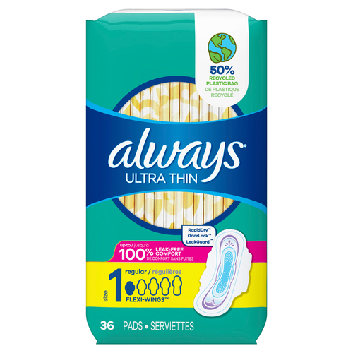 Always Ultra Thin Pads Flexi-Wings Size 1