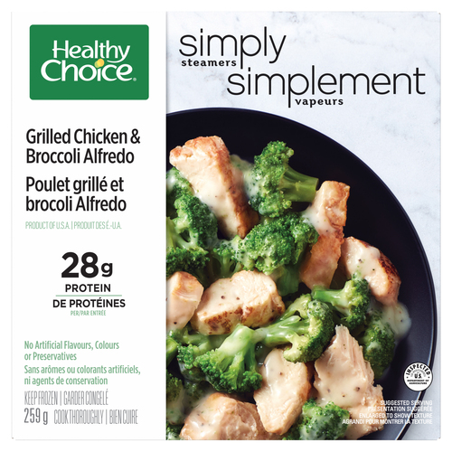 Healthy Choice Simply Steamers Grilled Chicken & Broccoli Alfredo