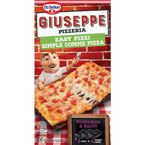 Dr. Oetker Giuseppe Frozen Easy Pizzi Pizza Pepperoni And Bacon
